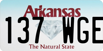 AR license plate 137WGE