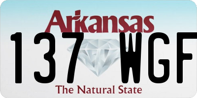 AR license plate 137WGF