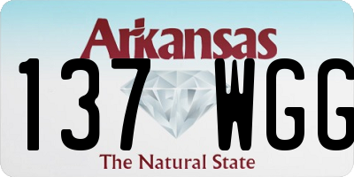 AR license plate 137WGG