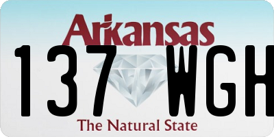 AR license plate 137WGH