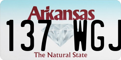 AR license plate 137WGJ