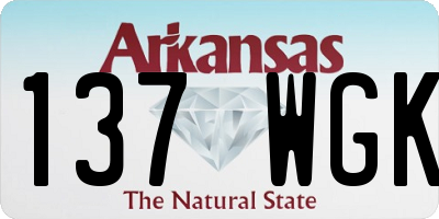 AR license plate 137WGK