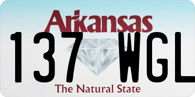 AR license plate 137WGL