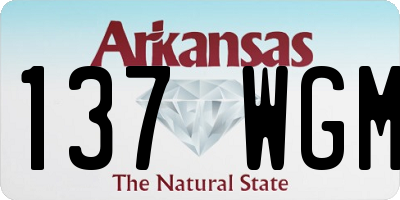 AR license plate 137WGM