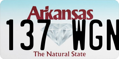 AR license plate 137WGN