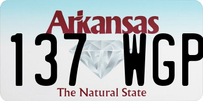 AR license plate 137WGP