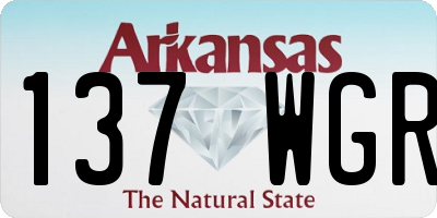AR license plate 137WGR