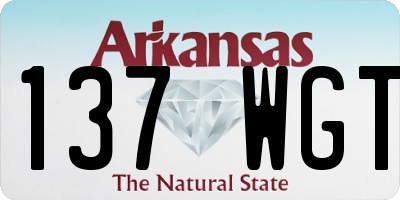 AR license plate 137WGT
