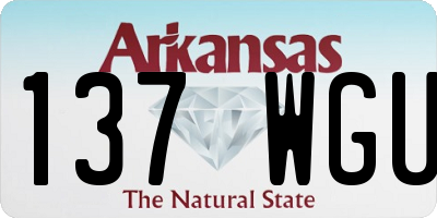 AR license plate 137WGU