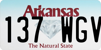 AR license plate 137WGV
