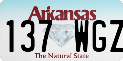AR license plate 137WGZ