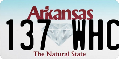 AR license plate 137WHC