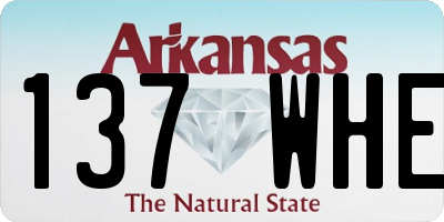 AR license plate 137WHE