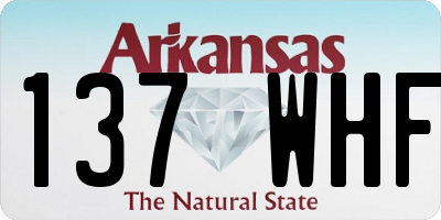AR license plate 137WHF