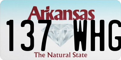 AR license plate 137WHG