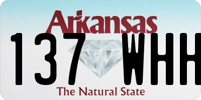 AR license plate 137WHH