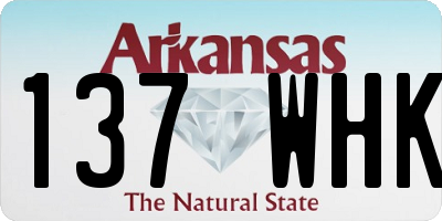 AR license plate 137WHK