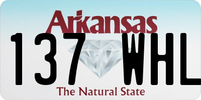 AR license plate 137WHL