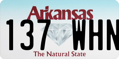 AR license plate 137WHN