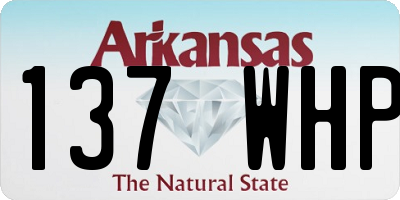 AR license plate 137WHP