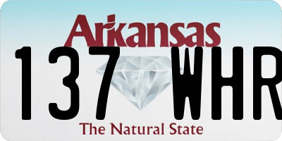 AR license plate 137WHR