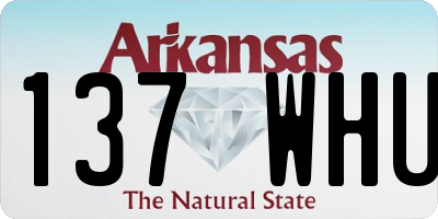 AR license plate 137WHU