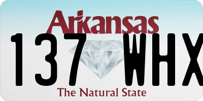 AR license plate 137WHX