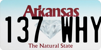 AR license plate 137WHY