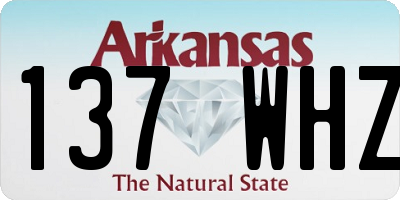 AR license plate 137WHZ