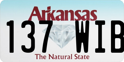 AR license plate 137WIB