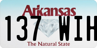 AR license plate 137WIH