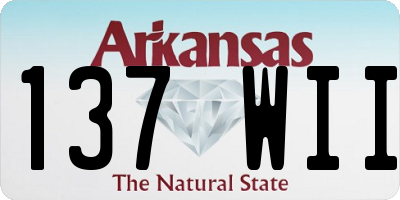 AR license plate 137WII