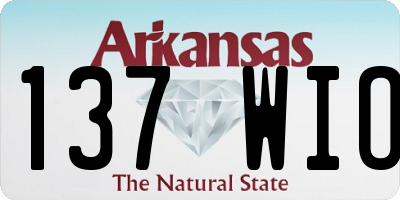 AR license plate 137WIO