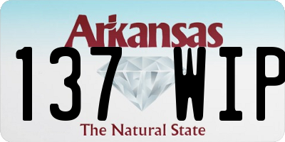 AR license plate 137WIP