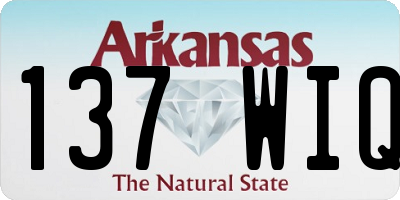 AR license plate 137WIQ