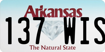 AR license plate 137WIS