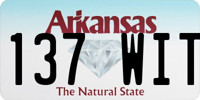 AR license plate 137WIT