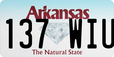 AR license plate 137WIU