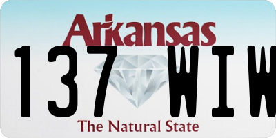 AR license plate 137WIW