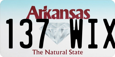 AR license plate 137WIX