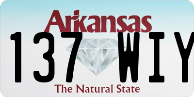 AR license plate 137WIY