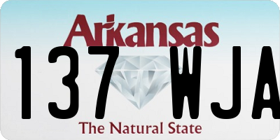 AR license plate 137WJA