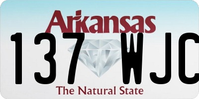 AR license plate 137WJC