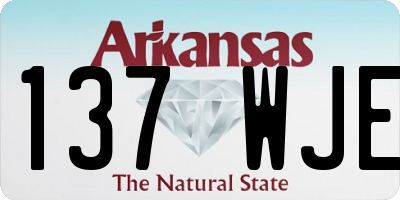 AR license plate 137WJE