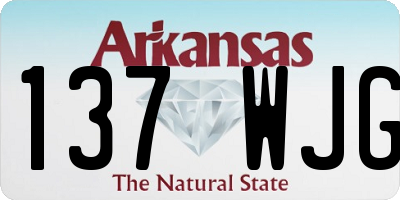 AR license plate 137WJG