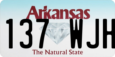 AR license plate 137WJH