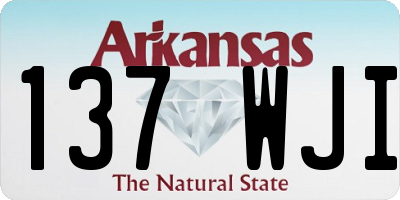 AR license plate 137WJI