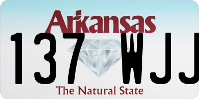 AR license plate 137WJJ