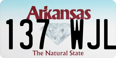 AR license plate 137WJL