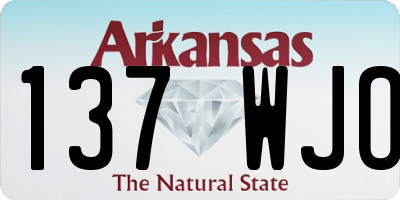 AR license plate 137WJO